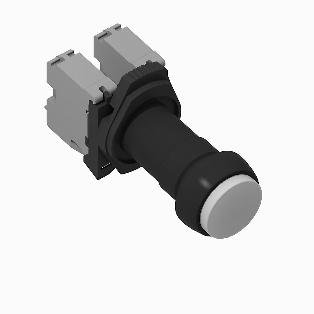 800F Push Button - Plastic Monolithic, Extended, White, No Legend, Standard Pack (Qty. 1)