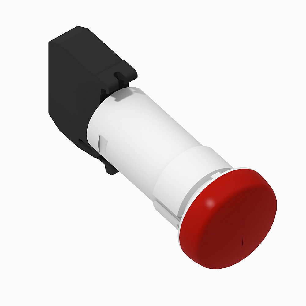 800F Pilot Light - Rd. Plas. Monolithic (IP66, 4/13, IP66), Red, Incandescent Module, 12V AC/DC, Standard Pack (Qty. 1)