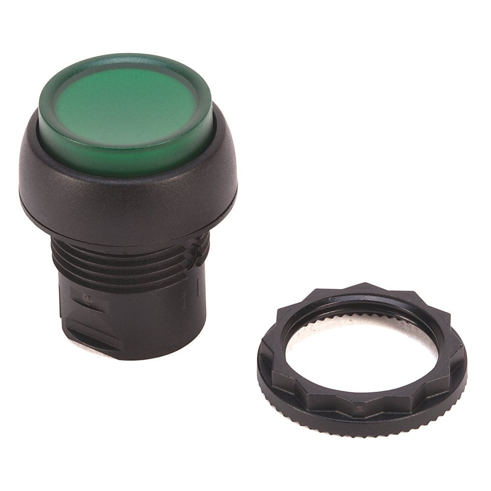 800F Momentary Push Button - Metal, Illuminated, Extended, Clear Standard Pack (Qty. 1)