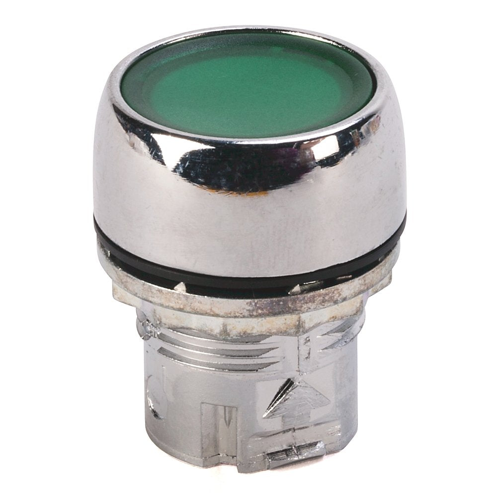 800F Momentary Push Button - Metal, Illuminated, Flush, Alternate Action, Amber Standard Pack (Qty. 1)