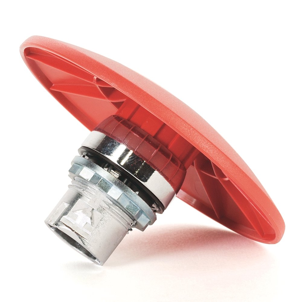 800F Mushroom - Metal, 90mm, Momentary, Black Standard Pack (Qty. 1)