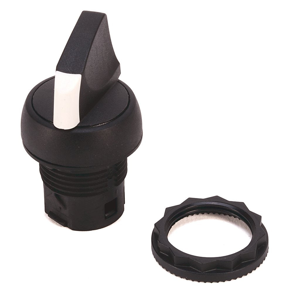 800F 2 Position Selector Switch - Metal, Maintained, Black, Standard Knob, 90 Degree Orientation Standard Pack (Qty. 1)