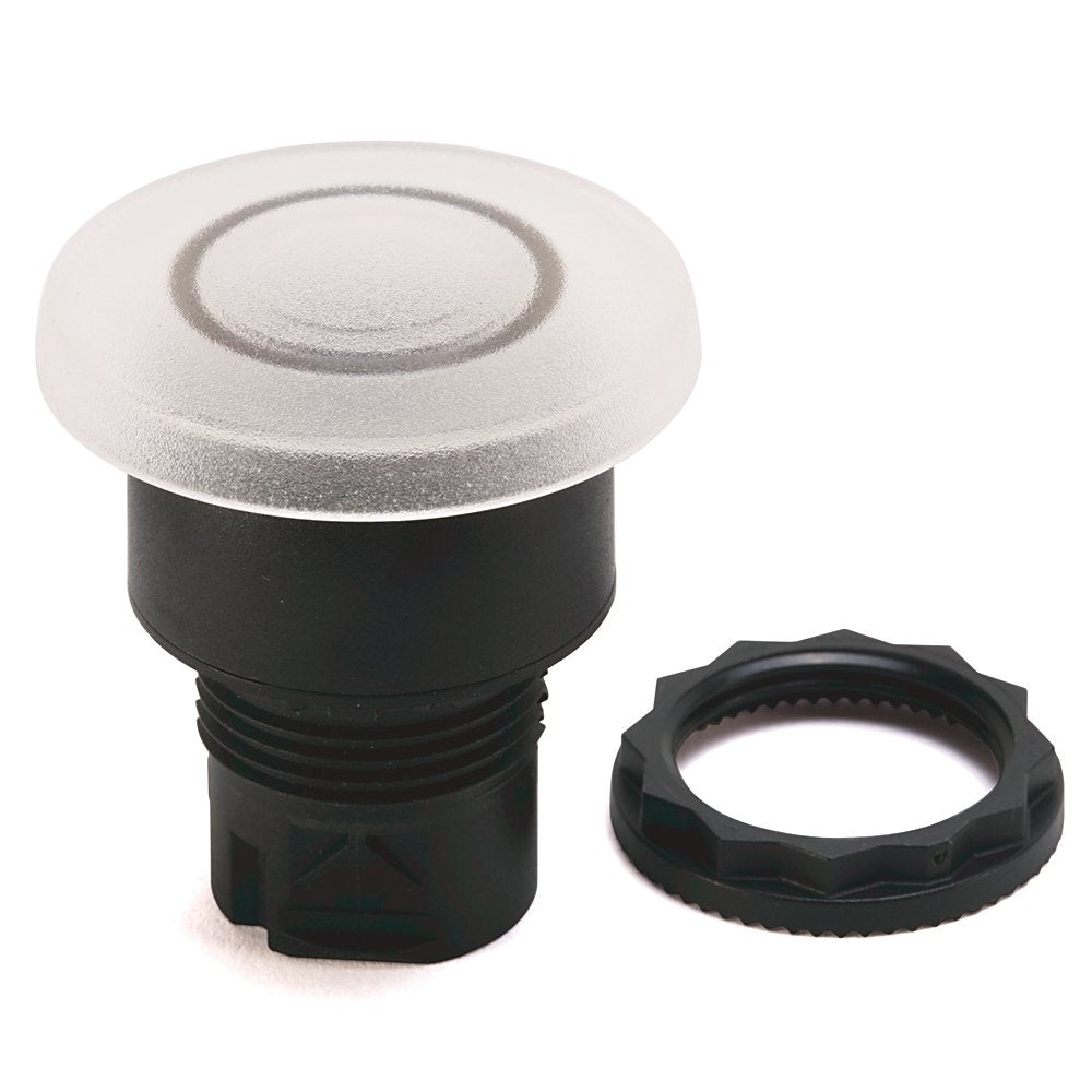 800F Illuminated Mushroom - Plastic, 40mm, Momentary, Clear Standard Pack (Qty. 1)