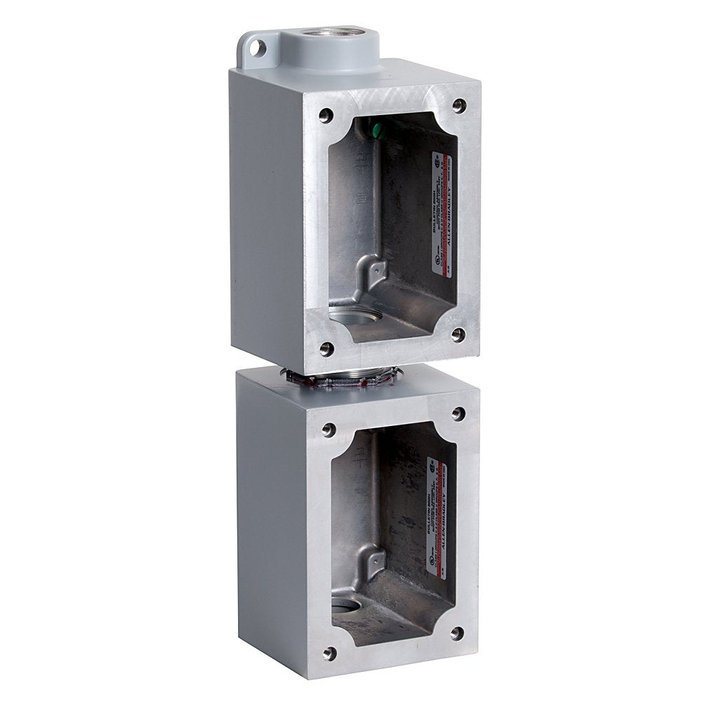 800H 7 & 9 Accessories, 2-Gang Vertical in Assembled Base, 1 in Feed Through