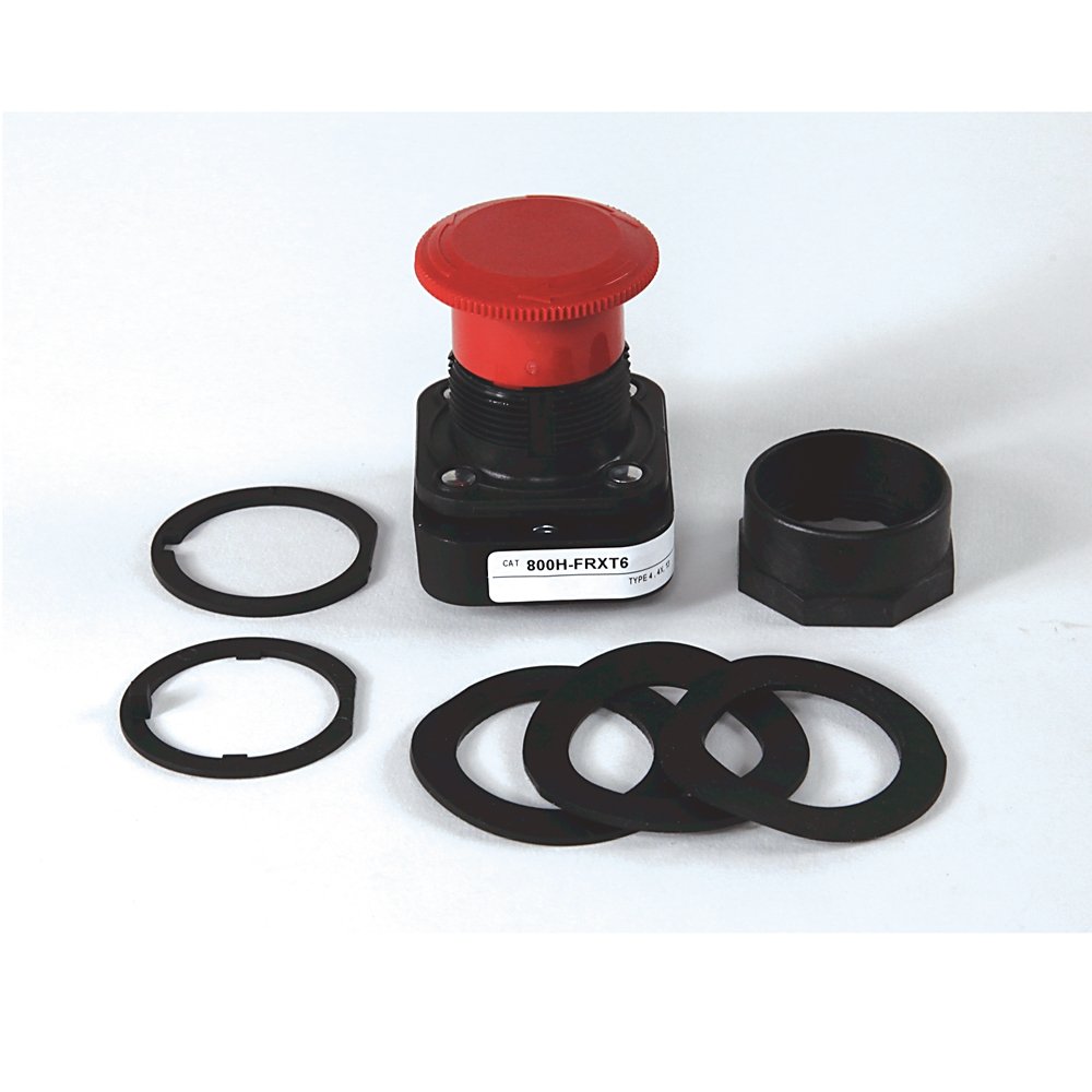 30.5mm Type 4/4X/13 2 Pos. PB-Non-Illum., Push-Pull / Twist to Release, Red, 1 NO-1 NC