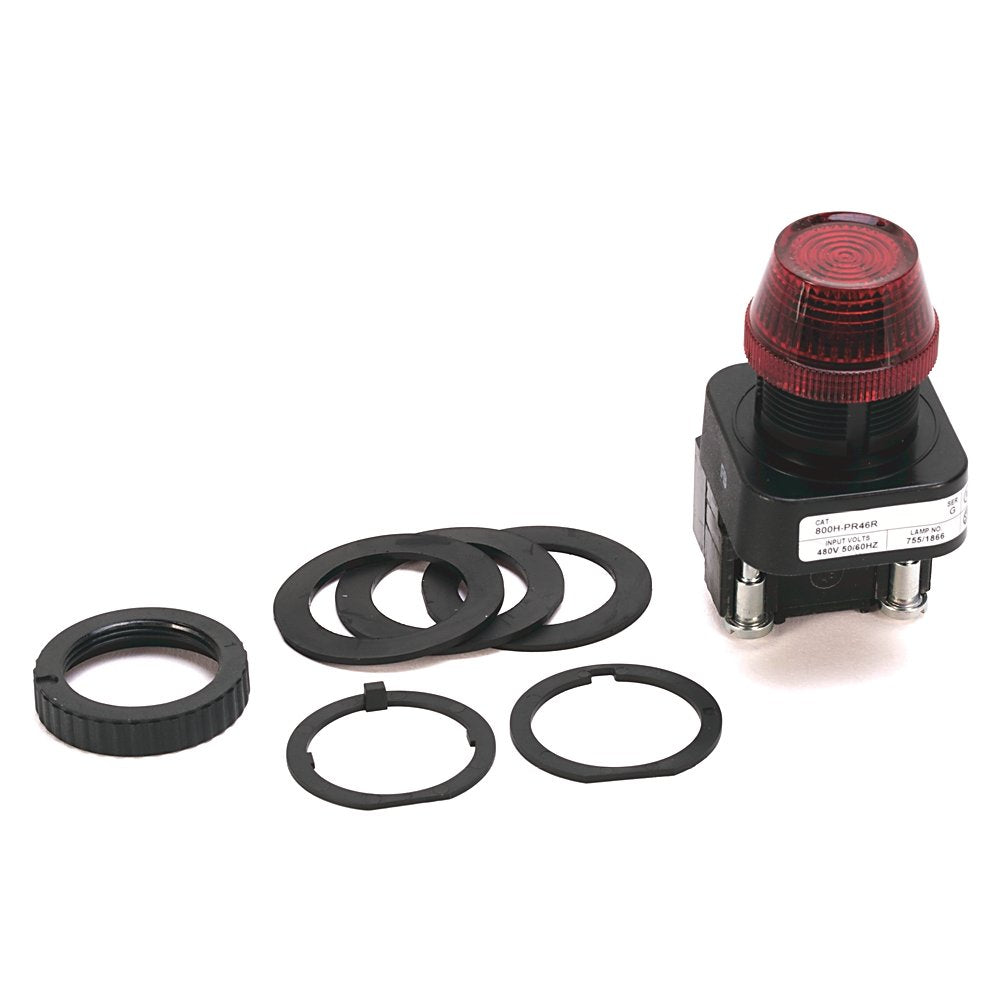 30.5mm Type 4/4X/13 Pilot Light, Xfmr, No Test Option, Incand., No Lens, 480V AC 50/60 Hz