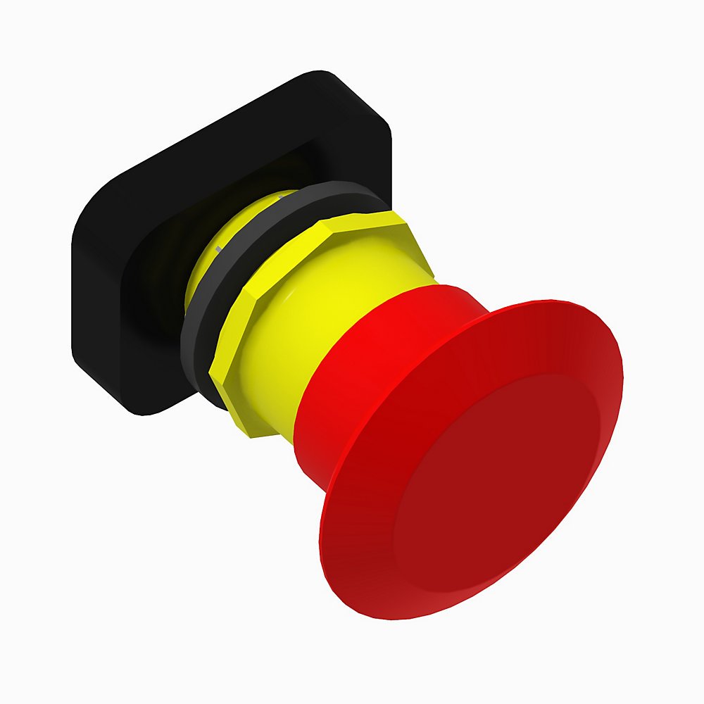 800H Non-IlluminatedTrigger Action Two Position Maintained, Twist Release, Red 60mm Plastic Head, with No legend on cap, No Guards on Terminals, Traditional Contact Block Code: No Traditional Contact Blocks,