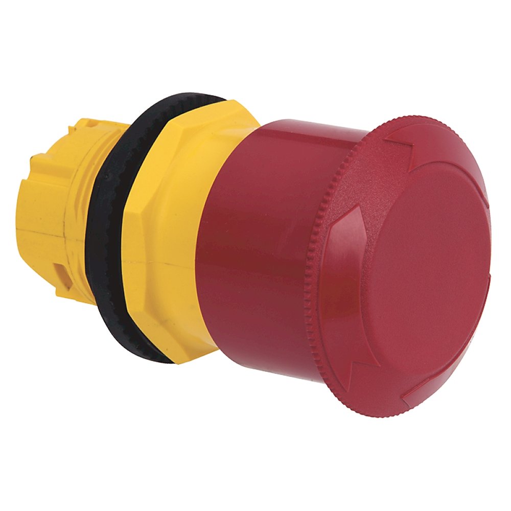 800H Non-IlluminatedTrigger Action Two Position Maintained, Twist Release, Red 45mm Plastic Head, with No legend on cap, No Guards on Terminals, Traditional Contact Block Code: 1-NO 1-NC Explosion-Protected Contacts,