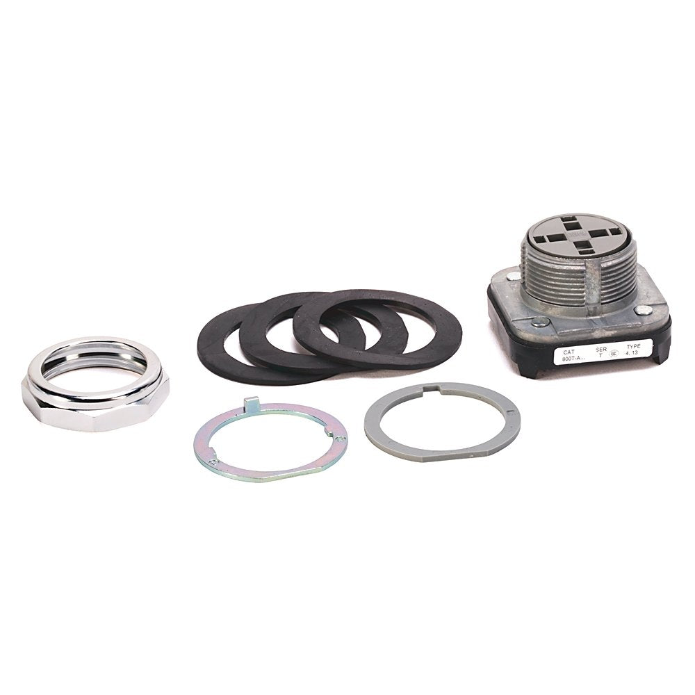 800T and 800H Accessories, 800T-A00 Momentary Contact Two-Color Molded Push Button, Flush, Type 4/13