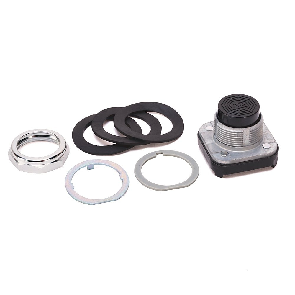 30.5mm Type 4/13 Mom. Contact PB, Non-Illum., Black, Extended Hd, 3 NO-3 NC