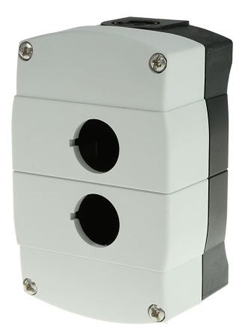 Allen Bradley Grey Plastic 800F Push Button Enclosure - 2 Hole 22 mm Diameter
