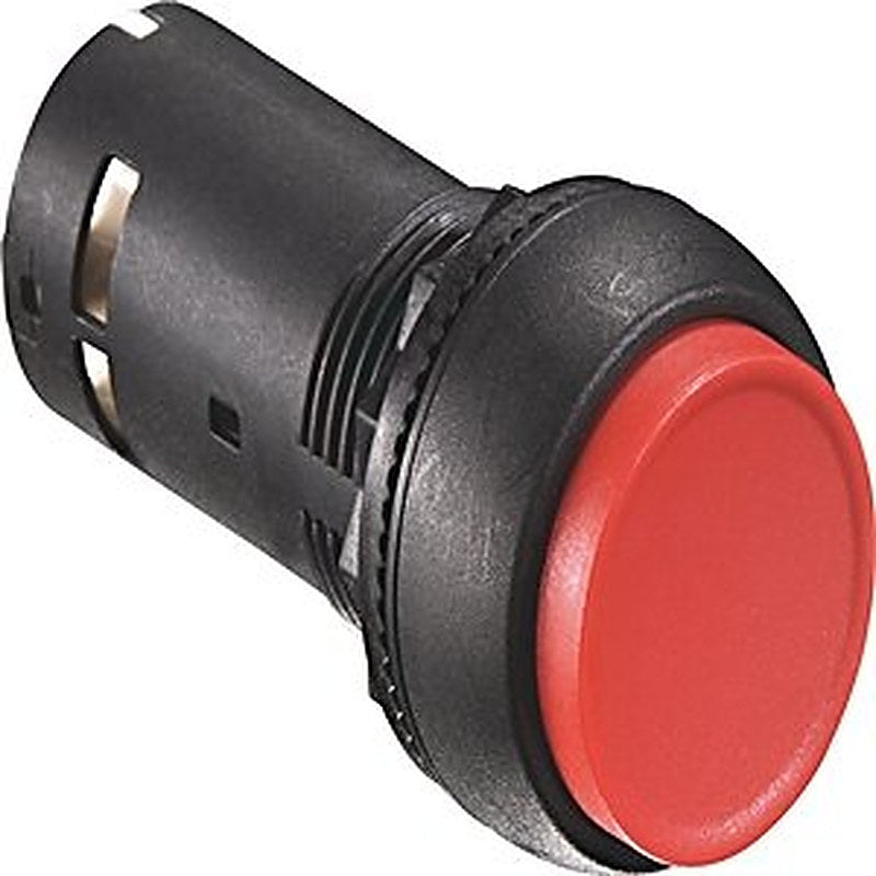 800F Push Button - Plastic, Extended, Black, STOP, Plastic Latch Mount, 0 N.O. Contact(s), 1 N.C. Contact(s), Standard, Standard Pack (Qty. 1)