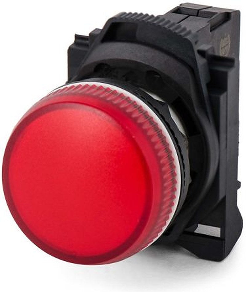 Allen Bradley, 800F, Panel Red LED Pilot Light, 22 mm Cutout, IP66, Round, 120V ac