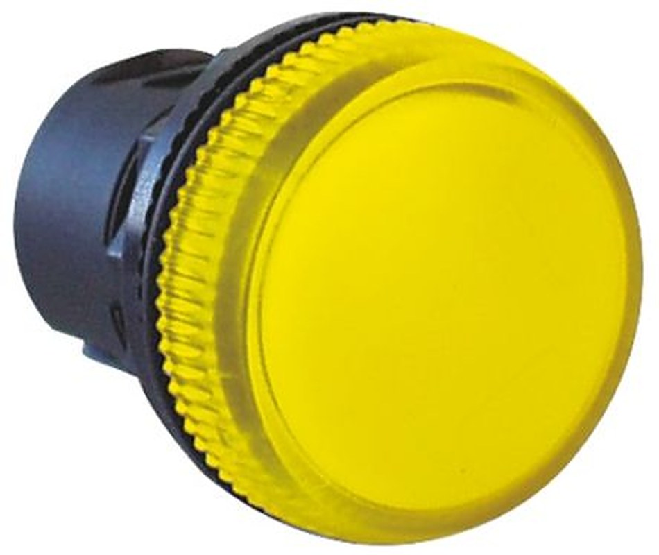 Allen Bradley Yellow Pilot Light Head, 22 mm Cutout 800F Series