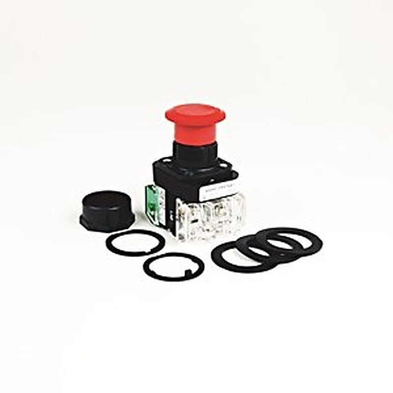 30.5mm Type 4/4X/13 2 Pos. PB-Non-Illum., Push-Pull / Twist to Release, Red, 1 N.C. Stackable Sealed Switch & 1 N.C. Stackable Sealed Switch