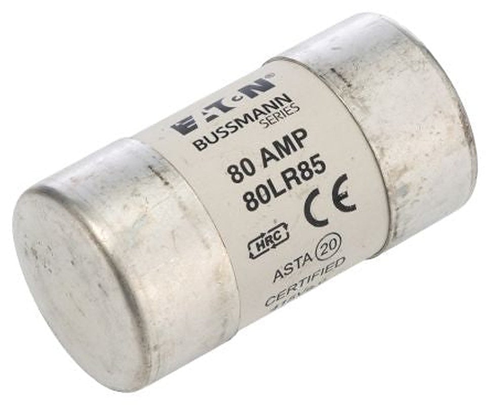 Eaton 80A Ceramic Cartridge Fuse, 30 x 57 mm