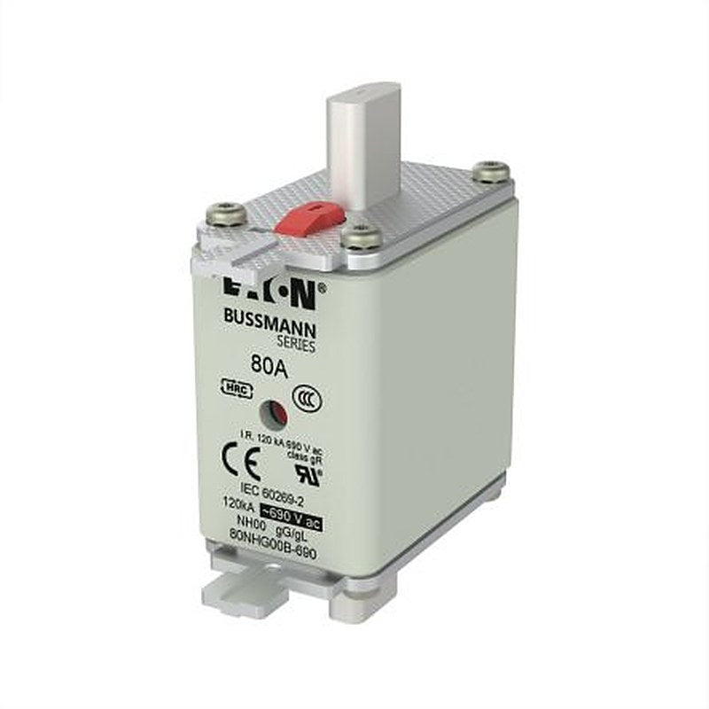 Eaton 80A Centred Tag Fuse NH00 690V ac