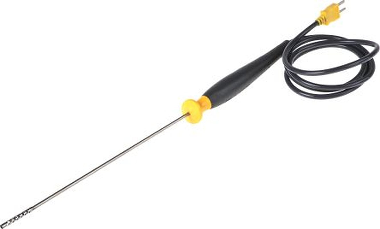 Fluke K Air Temperature Probe, 215.9 mm Length, 3.175 mm Diameter, 816 °C Max