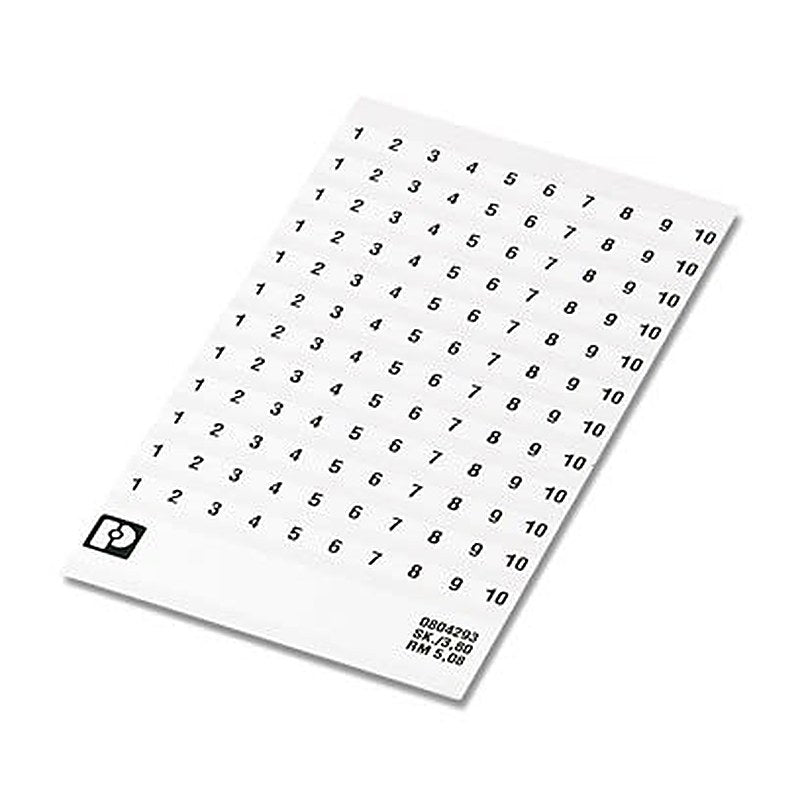 Phoenix Contact, SK Polyester Labelled Terminal Marker for use with Terminal Block