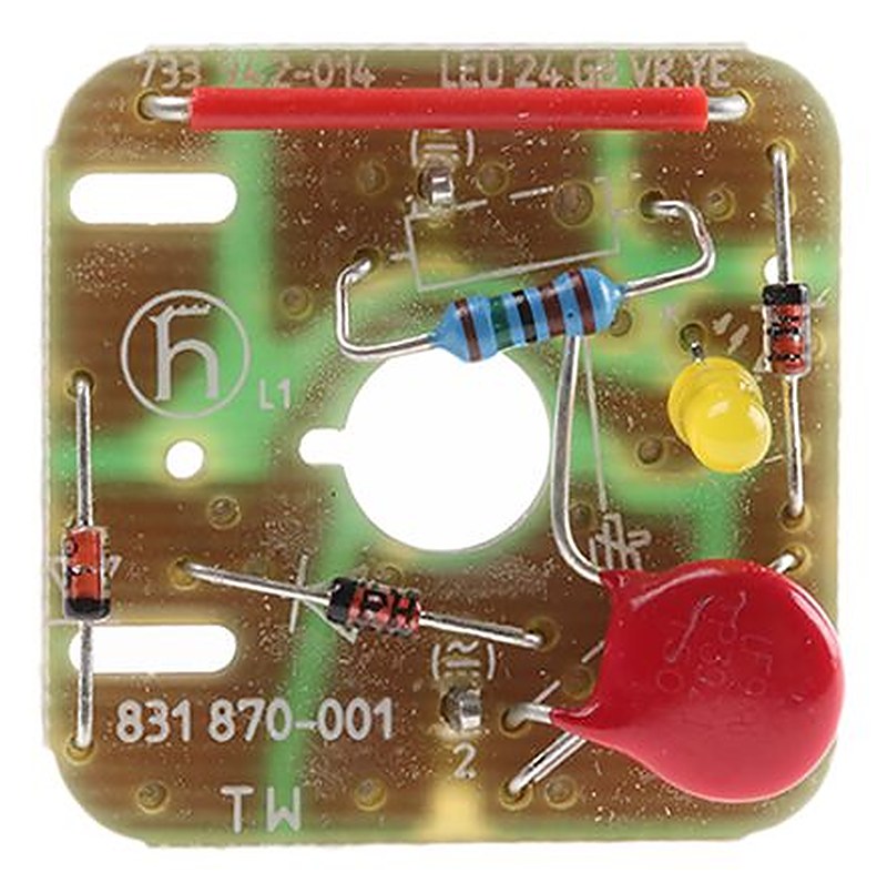 Hirschmann LED Rectifier (Yellow) IP65 for use with GDM Series Rectangular Connector