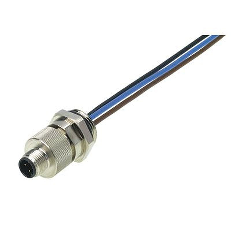 Weidmüller Connector, 4 Contacts, Plug-in, M12 Connector, Plug, IP67, POS Series