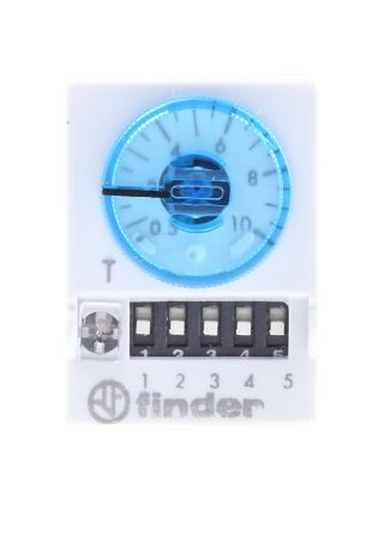 Finder 85 Series Timer Relay, 4-Contact, 48 V dc 48V ac, 0.05 to 100 s, 5 to 100 h, 3 to 100 min,