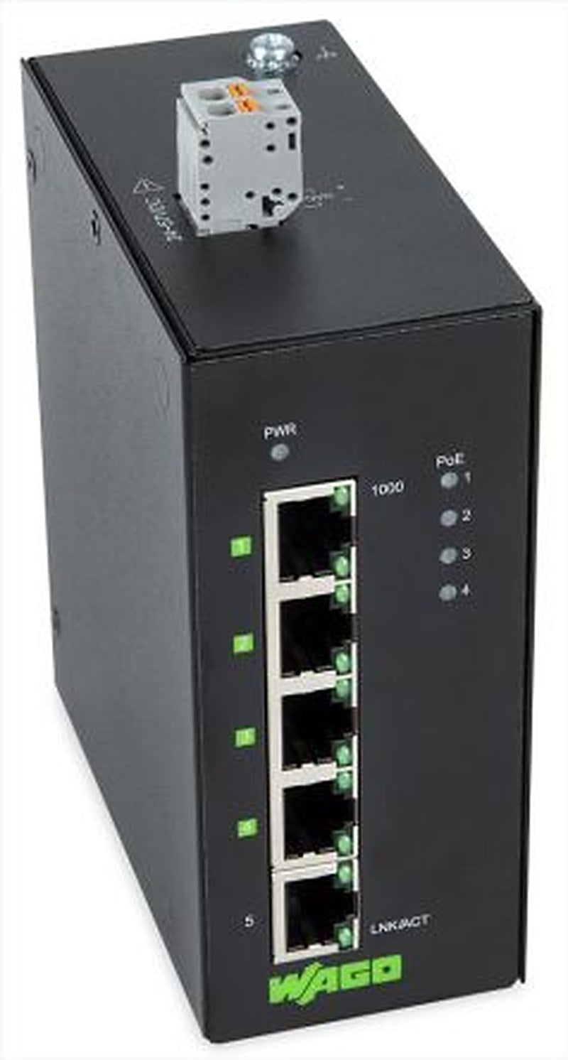 WAGO Unmanaged 5 Port Industrial Ethernet Switch