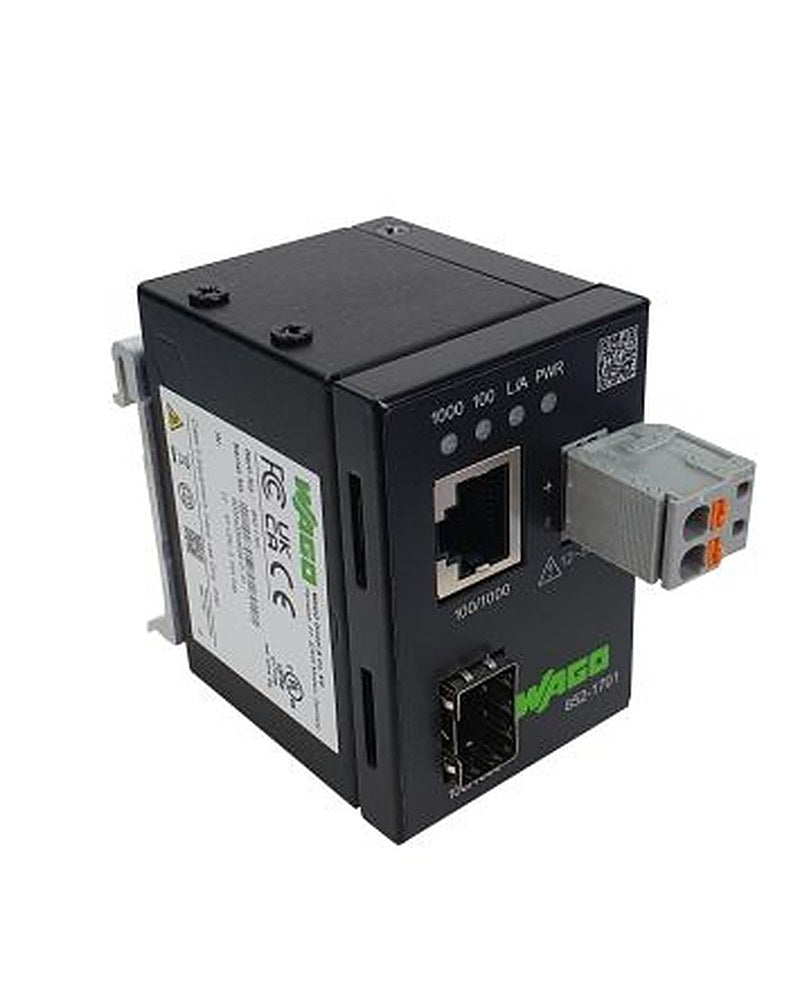 WAGO RJ45, SFP Ethernet Media Converter, 1000Mbps, Multimode 80 km