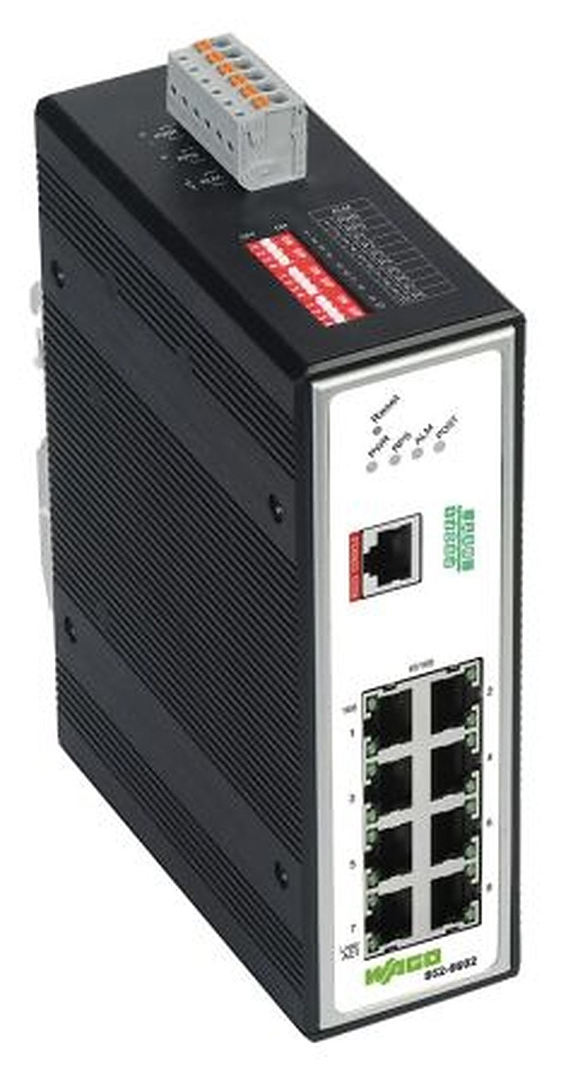 WAGO Managed 8 Port Industrial Ethernet Switch