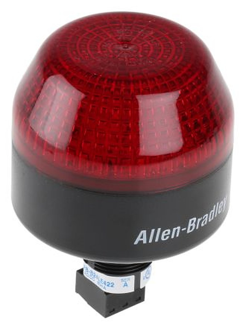 Allen Bradley 855P Series Red Flashing, Steady Beacon 24V ac/dc, LED Bulb Panel, IP65, IP56