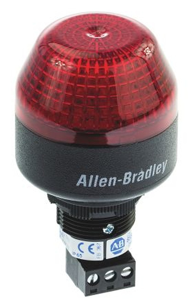 Allen Bradley 855P Series Red Flashing, Steady Beacon 24V ac/dc, LED Bulb Panel, IP65, IP56