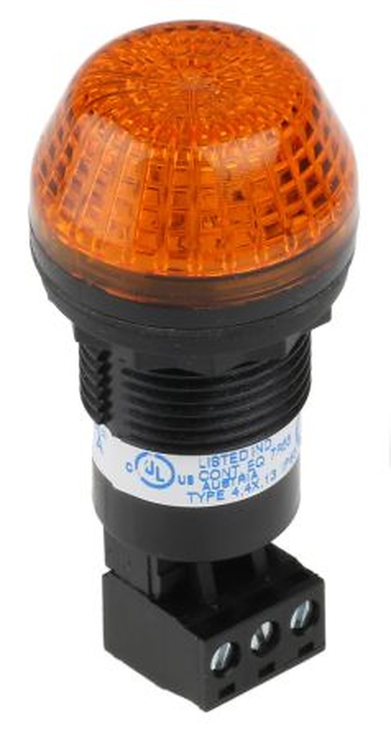 Allen Bradley 855P Series Amber Steady, Flashing Beacon 24V ac/dc, LED Bulb Panel, IP65