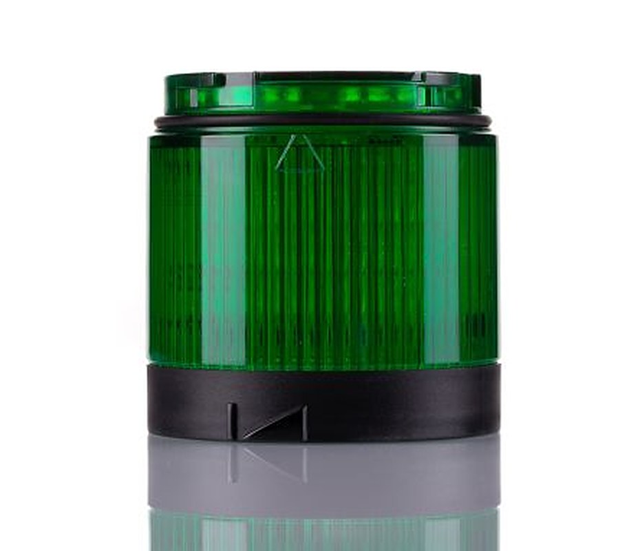 Allen Bradley 856T Series Green Flashing, Steady, Strobe Effect Beacon Tower, LED Bulb 24V ac/dc, AC/DC, IP67, IP66