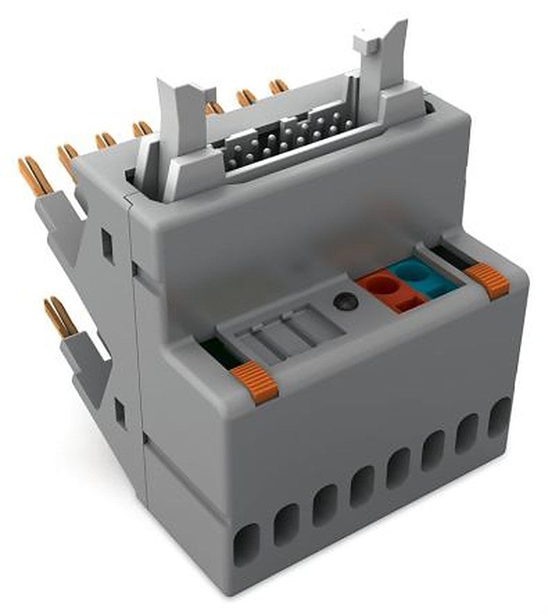 WAGO 857 Series 14-Contact Male Interface Module, DIN 41651 Connector, Plug-in, 3A