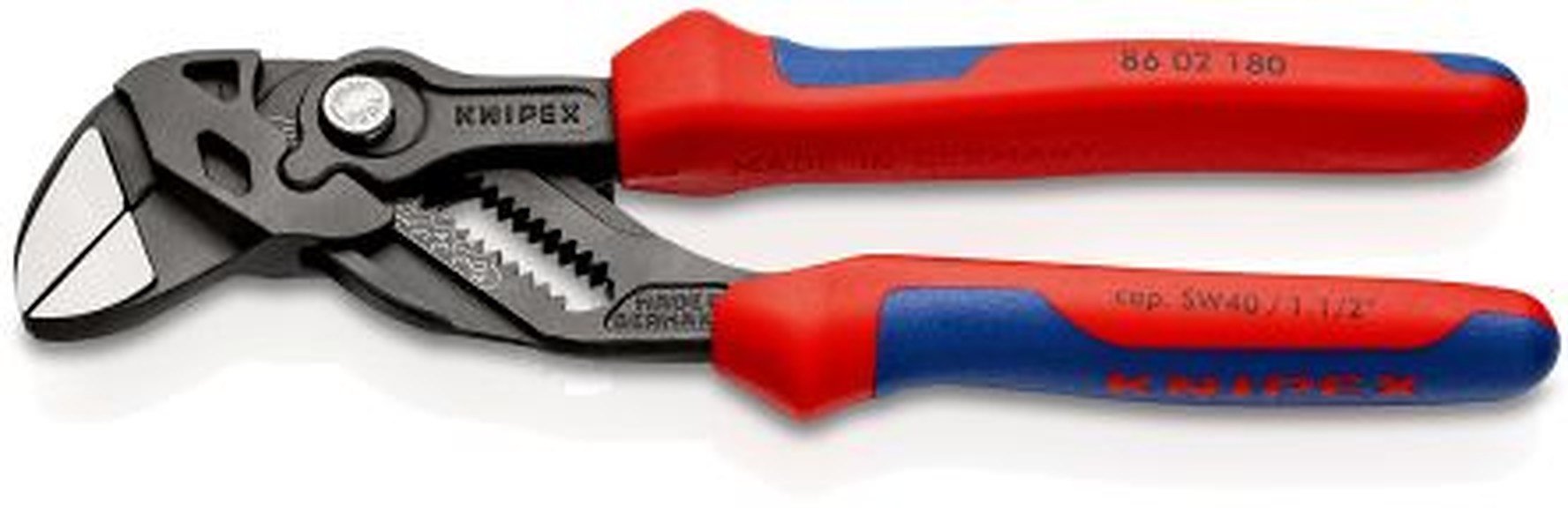 Knipex 1-Piece Plier Wrench, 180 mm Overall, 40mm Jaw