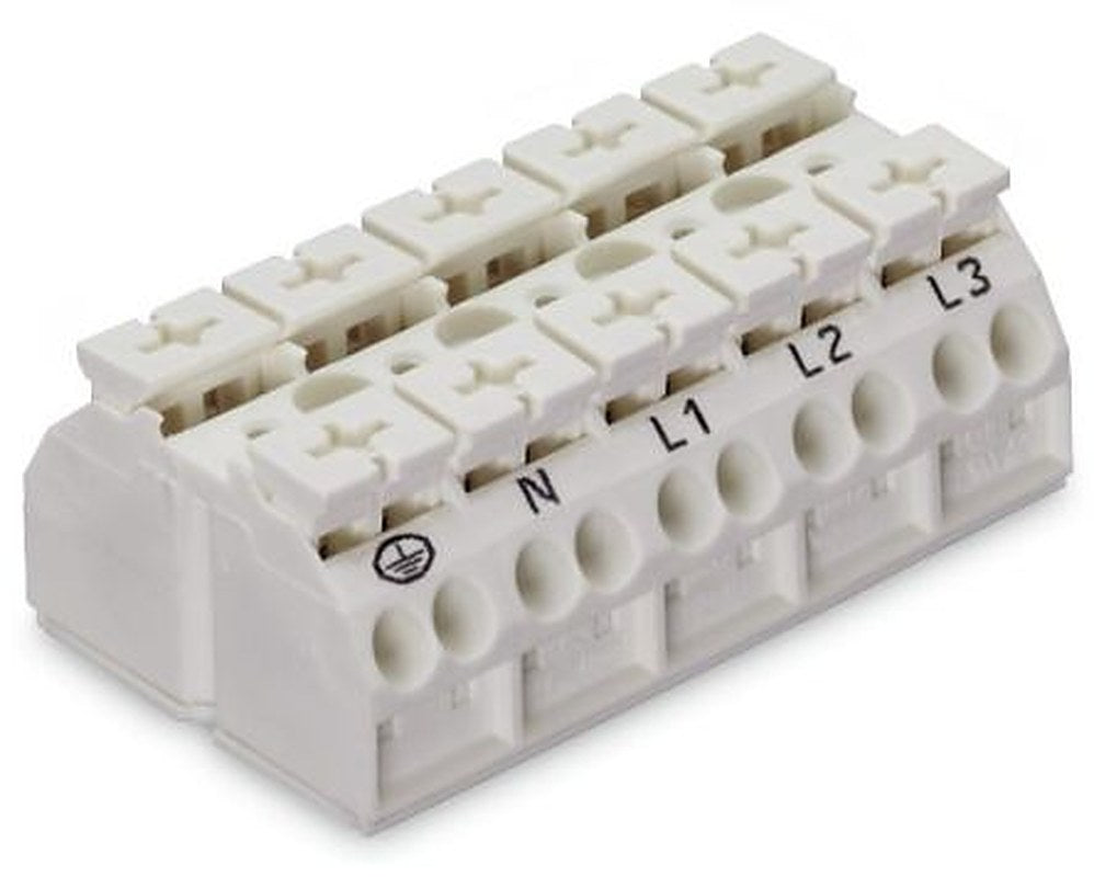 WAGO 862 Series Terminal Strip, 5-Way, 12AWG, 20 AWG Wire, 32A Cage Clamp