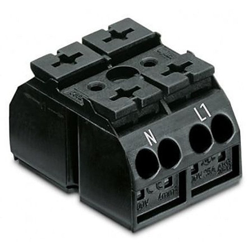 WAGO 862 Series Terminal Strip, 2-Way, 12AWG, 20 AWG Wire, 32A Cage Clamp