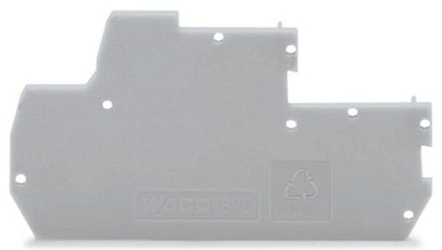 WAGO 870 Series End & Intermediate Plate for Use with Rail Mounted Terminal Blocks With CCC
