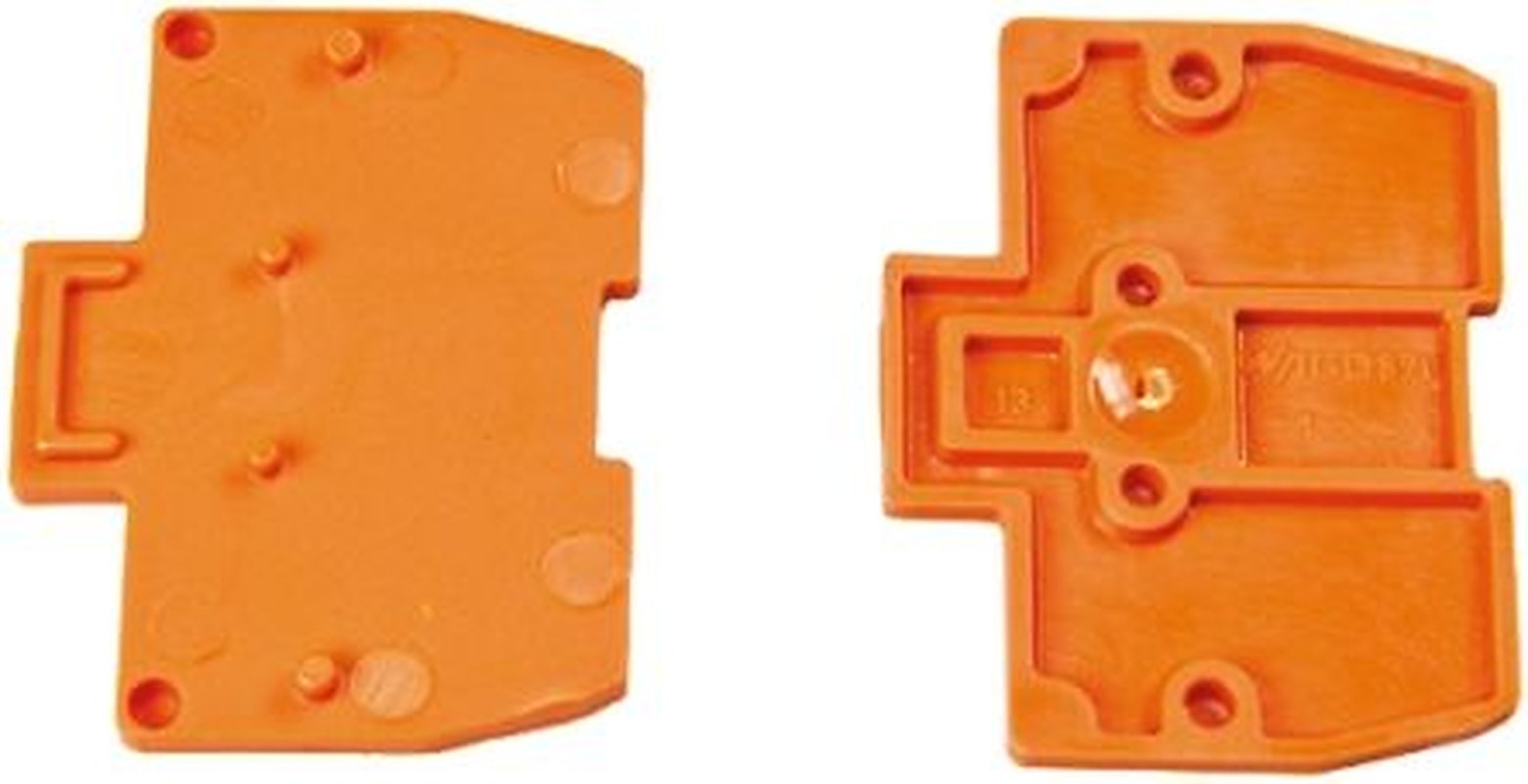 WAGO 870 Series End & Intermediate Plate for Use with 870 Series Terminal Blocks