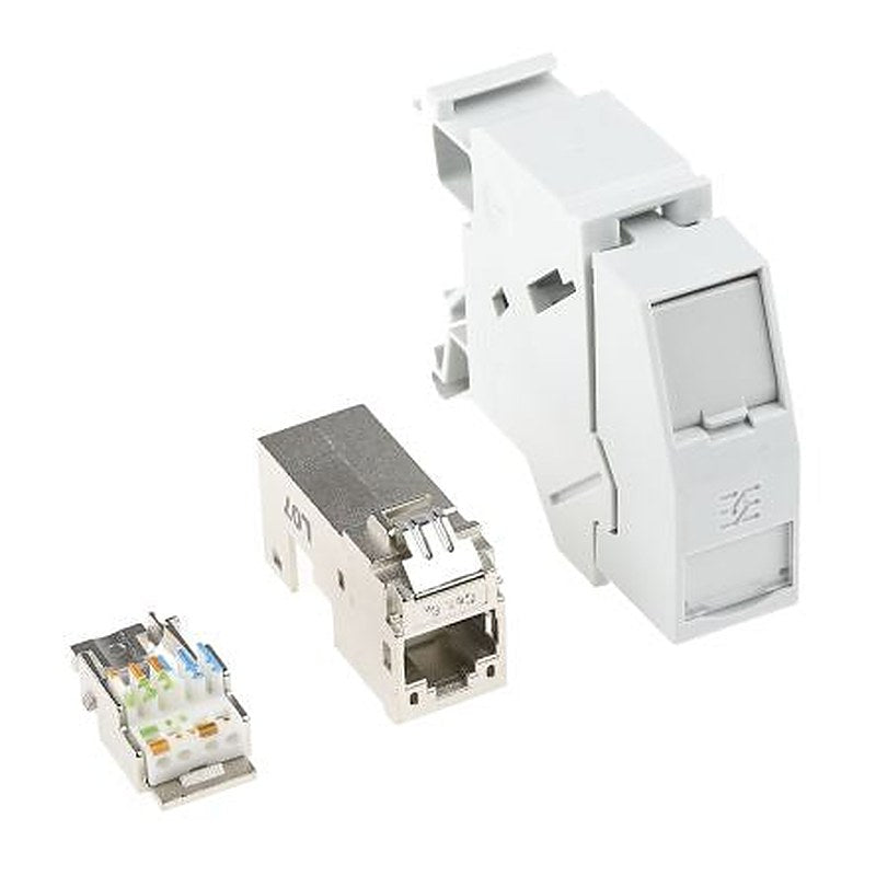 Weidmüller W Series 8-Contact Male Interface Module, RJ45, IDC Connector, DIN Rail, 1A