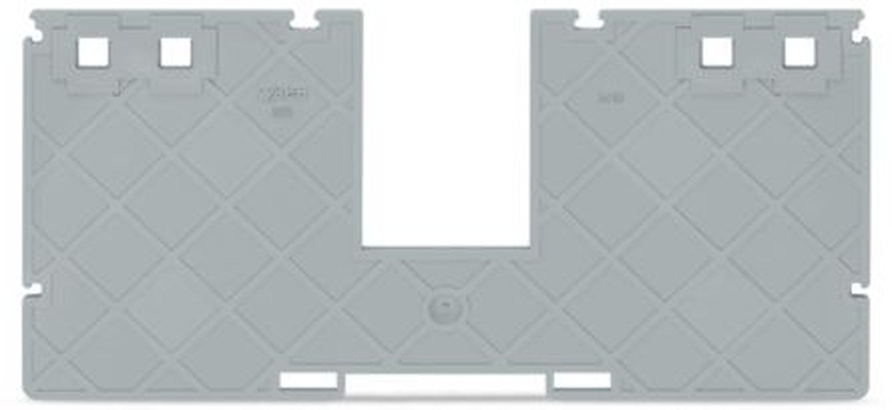 WAGO 885 Series Separator Plate with Jumper Bar for Use with Rail Mount Terminal Blocks