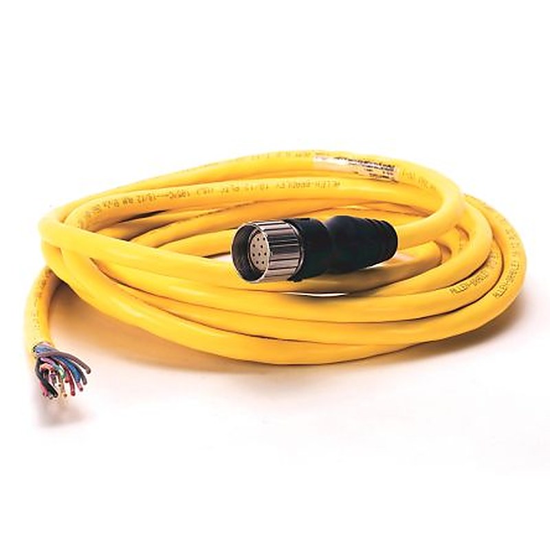 Allen Bradley Female 12 way M23, Straight to Actuator/Sensor Cable, 5 m