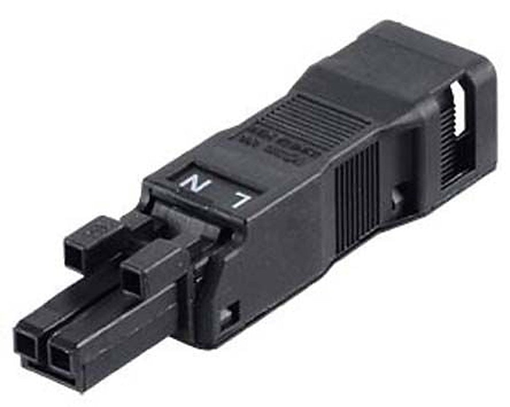 WAGO 890 Series Cable Winsta Mini Socket Female Cage Clamp, 2-Pole, 16A, 2-Way, IP40