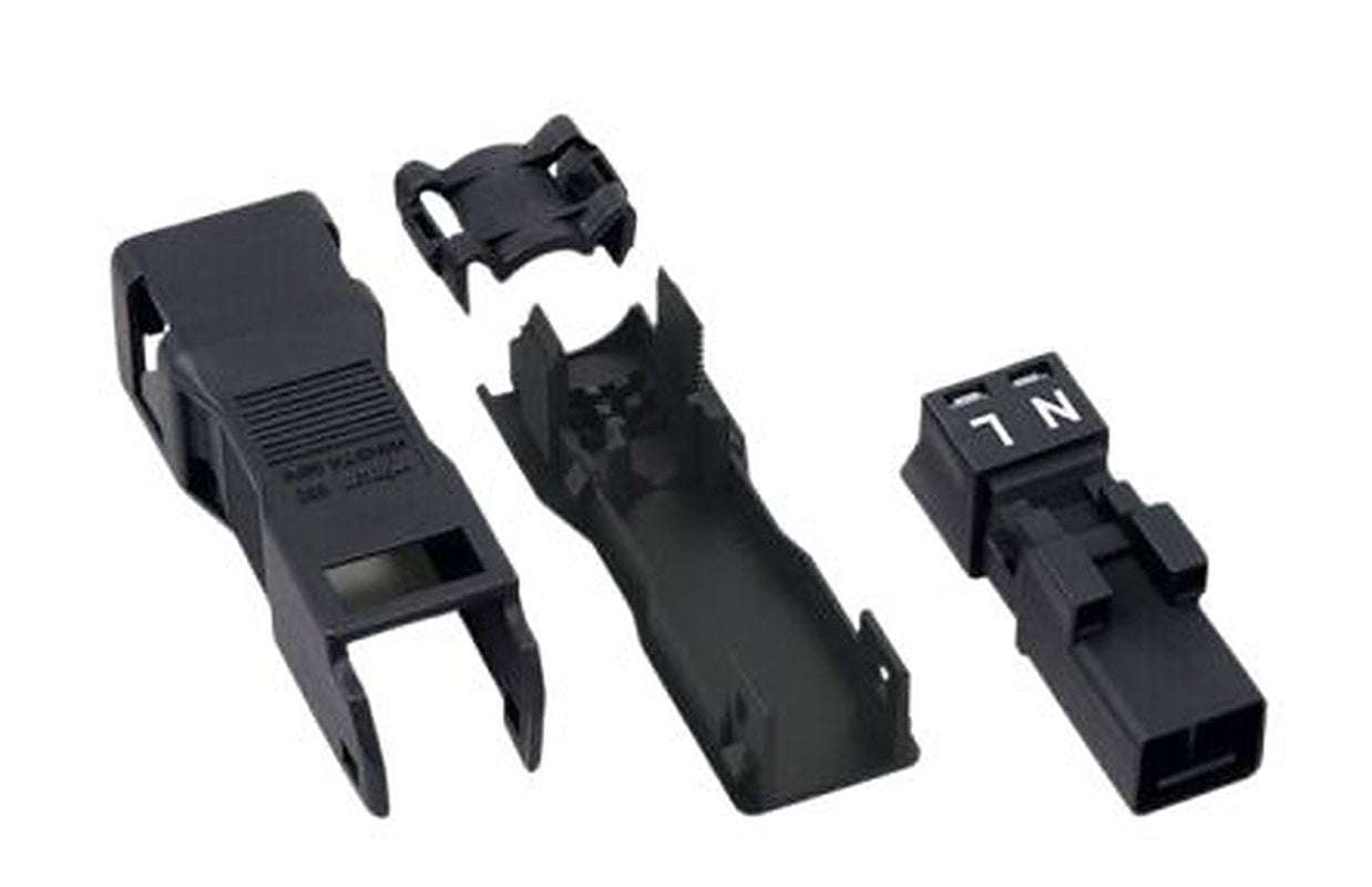 WAGO 890 Series Cable Winsta Mini Plug Male Cage Clamp, 2-Pole, 16A, 2-Way, IP40