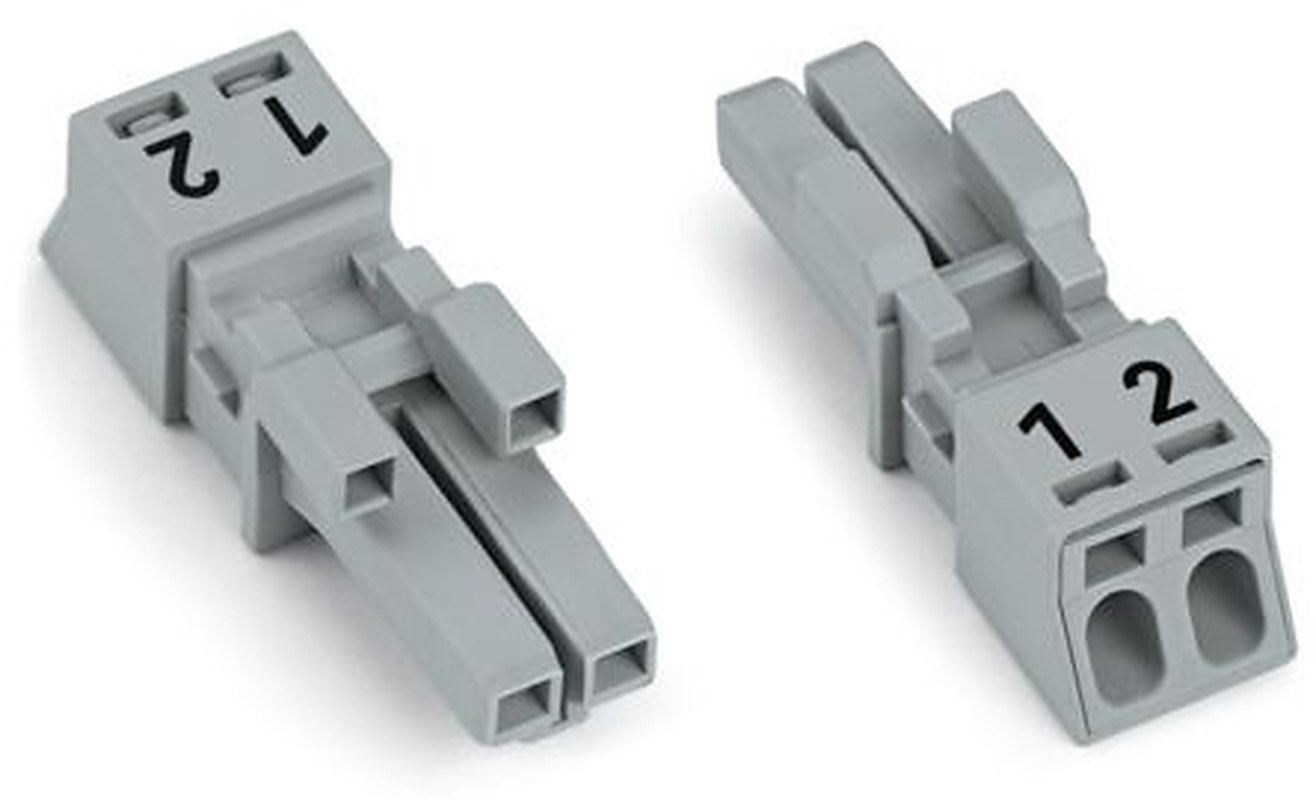 WAGO 890 Series Plug-in Connector Female Push-in, 2-Pole, 16A, 2-Way, IP20, IP40