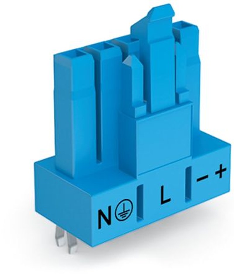 WAGO 890 Series Straight Snap-in PCB Socket, 5-Contact, 1 Row, 4.4 mm Pitch Cage Clamp
