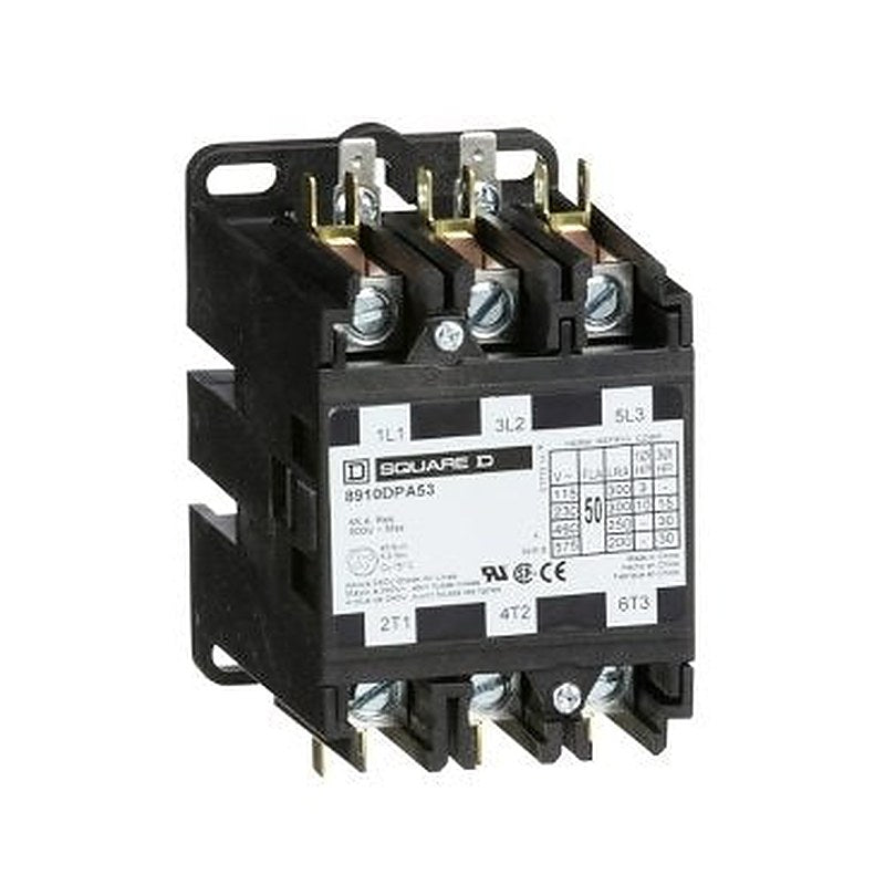 Contactor, Definite Purpose, 60A, 3 pole, 30HP at 575VAC, 3 phase, 208/240VAC 60Hz 220VAC 50Hz coil, open (Contactor Definite Purpose) is a Schneider Electric product. Designed for reliable performance and long service life. Available across Iraq — contact us for pricing and delivery options.