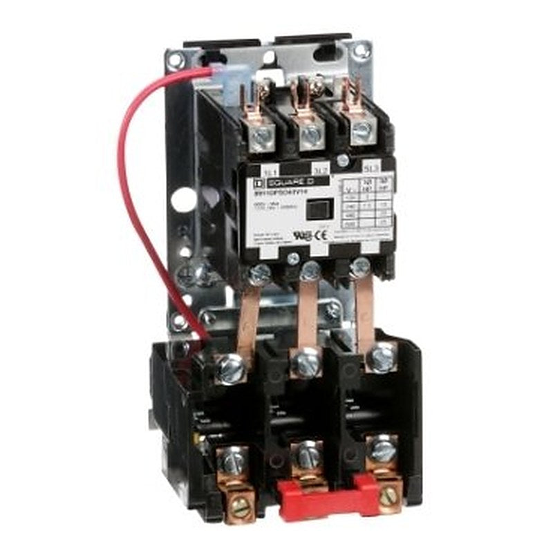NEMA starter, Definite Purpose, 40A, 25HP at 600VAC, 3 phase, 3 pole, melting alloy overload, 24VAC coil, open (NEMA starter Definite Purpose) is a Schneider Electric product. Designed for reliable performance and long service life. Available across Iraq — contact us for pricing and delivery options.