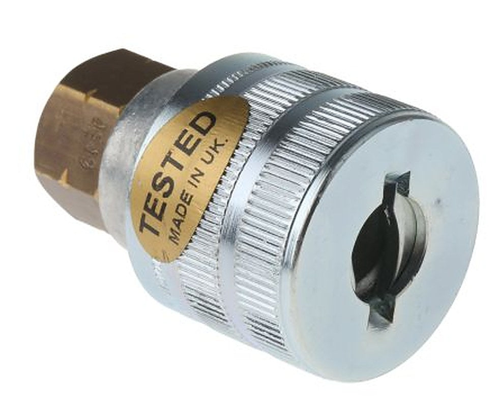 Parker Aluminium Pneumatic Quick Connect Coupling, 1/4 in Female G