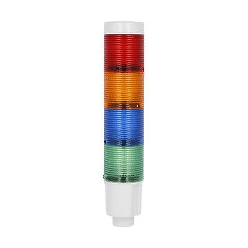 Lovato 8TL4 Series Blue, Green, Orange, Red Signal Tower, 4 Lights 24V dc